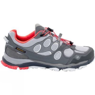 Zapatillas Running Jack Wolfskin Trail Excite Texapore Low Mujer - Gris - Chile WFY140769